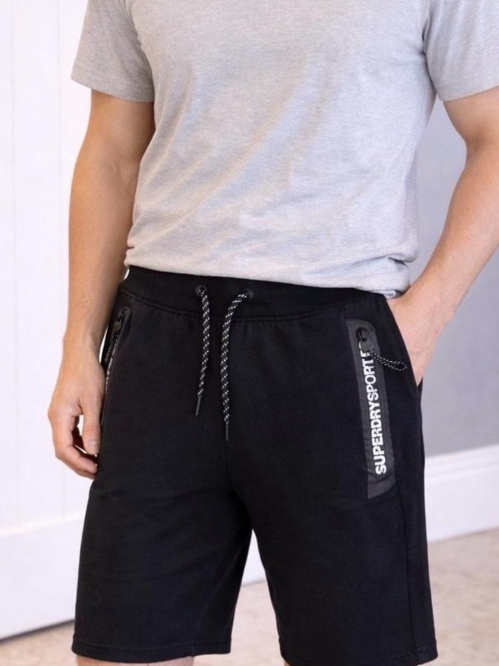 Superdry Gym Tech Slim Men's Black Shorts